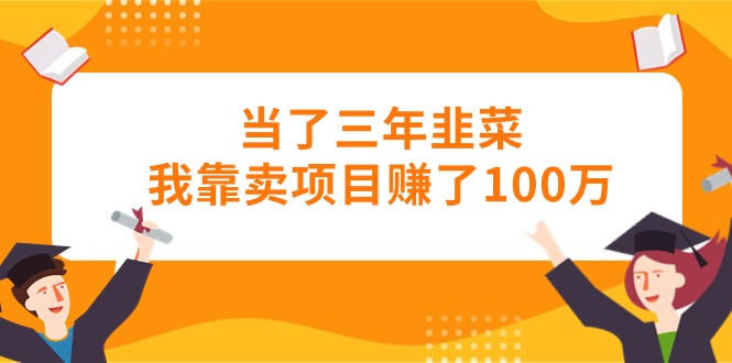 (10725期)当了三年韭菜我靠卖项目赚了100万-3YVIP资源库
