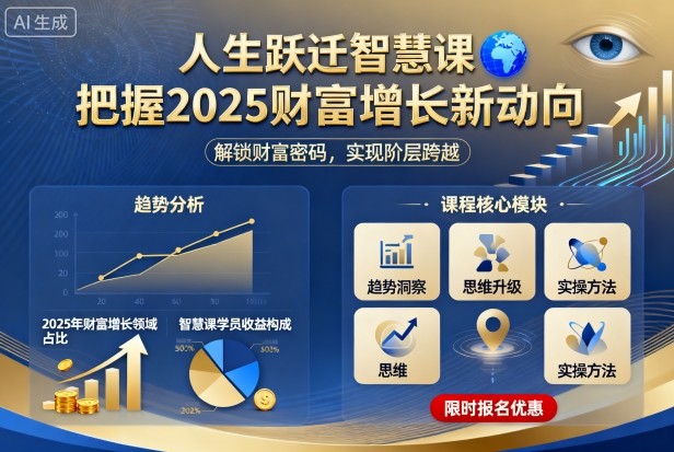 人生跃迁智慧课,把据2025财富增长新动向-3YVIP资源库