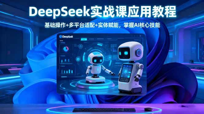 (16391期)DeepSeek实战课应用教程、基础操作+多平台适配+实体赋能,掌握AI核心技能-3YVIP资源库
