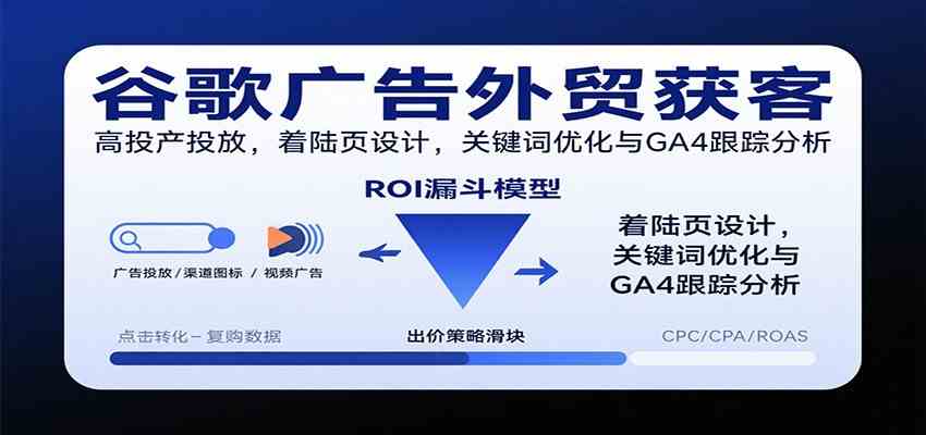 谷歌广告外贸获客,高投产投放,着陆页设计,关键词优化与GA4跟踪分析-3YVIP资源库