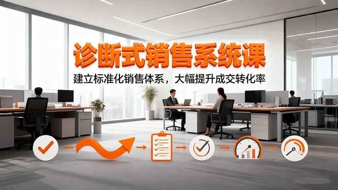 (16435期)诊断式销售系统课,建立标准化销售体系,大幅提升成交转化率-3YVIP资源库