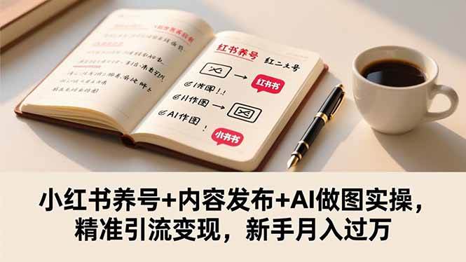 (16498期)小红书养号+内容发布+AI做图实操,精准引流变现,新手月入过万-3YVIP资源库