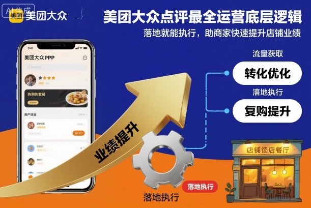 美团大众点评最全运营底层逻辑,落地就能执行,助商家快速提升店铺业绩-3YVIP资源库