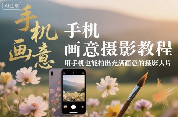 手机画意摄影教程,用手机也能拍出充满画意的摄影大片-3YVIP资源库