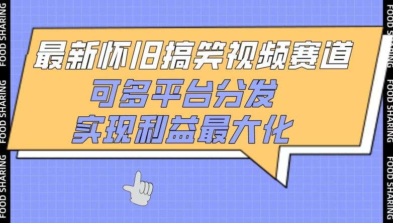 最新怀旧搞笑视频赛道，可多平台分发，实现利益最大化【揭秘】-3YVIP资源库