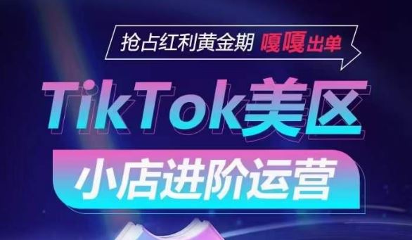 TikTok Shop美区小店进阶运营，抢占红利黄金期 嘎嘎出单-3YVIP资源库