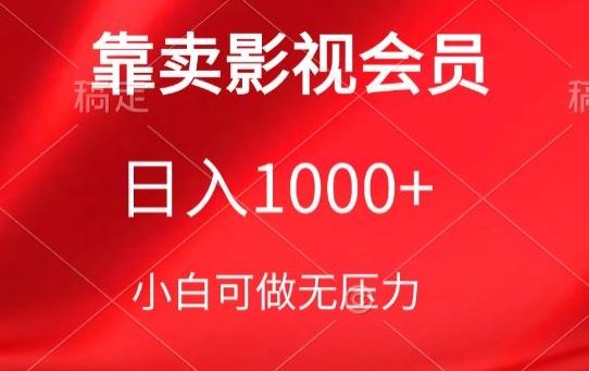靠卖影视会员，日入1000+，落地保姆级教程，新手可学【揭秘】-3YVIP资源库