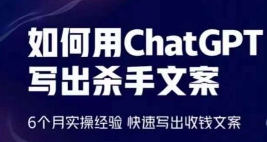 如何用ChatGPT写出杀手文案，6个月实操经验，快速写出收钱文案-3YVIP资源库