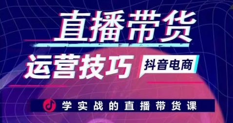 直播带货运营技巧，学实战的直播带货课-3YVIP资源库