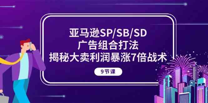 亚马逊SP/SB/SD广告组合打法，揭秘大卖利润暴涨7倍战术 (9节课)-3YVIP资源库