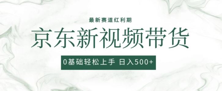 2024最新京东视频带货项目，最新0粉强开无脑搬运爆款玩法，小白轻松上手【揭秘】-3YVIP资源库