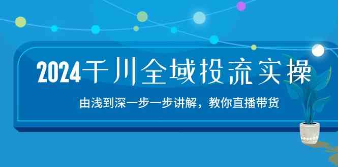 2024千川全域投流精品实操：由谈到深一步一步讲解，教你直播带货（15节）-3YVIP资源库