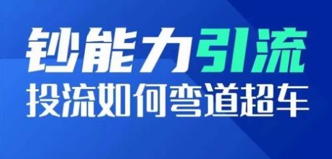 钞能力引流：投流如何弯道超车，投流系数及增长方法，创造爆款短视频-3YVIP资源库