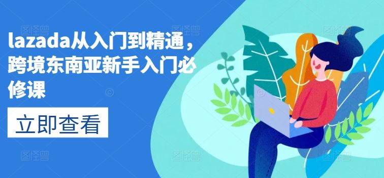 lazada从入门到精通，跨境东南亚新手入门必修课-3YVIP资源库