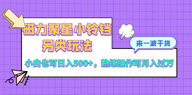 （8323期）磁力聚星小铃铛另类玩法，小白也可日入500+，熟练操作可月入过万-3YVIP资源库