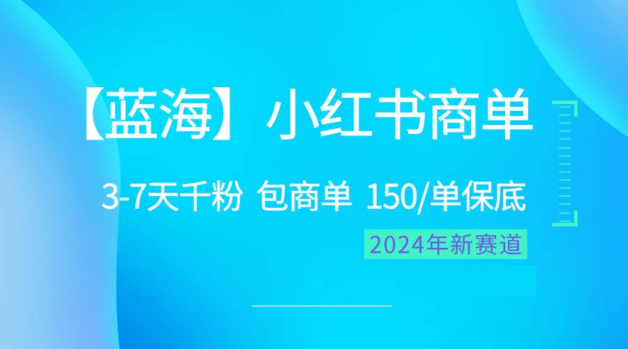 （10232期）2024蓝海项目【小红书商单】超级简单，快速千粉，最强蓝海，百分百赚钱-3YVIP资源库