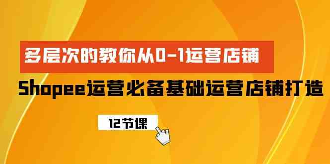 （9993期）Shopee-运营必备基础运营店铺打造，多层次的教你从0-1运营店铺-3YVIP资源库