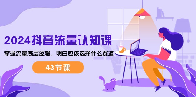 （10713期）2024抖音流量·认知课：掌握流量底层逻辑，明白应该选择什么赛道 (43节课)-3YVIP资源库