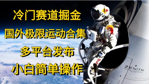 （10745期）冷门赛道掘金，国外极限运动视频合集，多平台发布，小白简单操作-3YVIP资源库