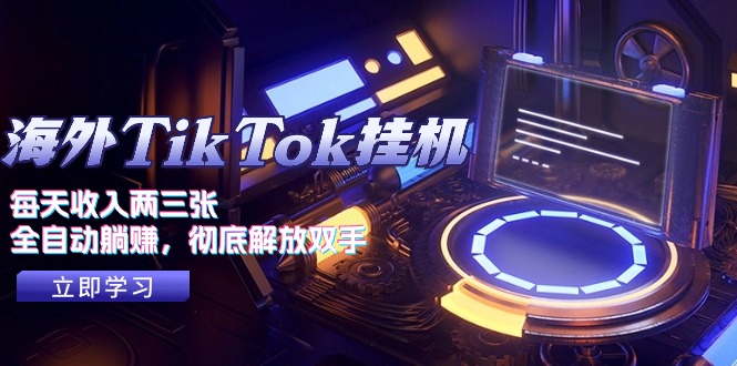（10994期）海外TikTok挂机，每天收入两三张，全自动躺赚，彻底 解放双手！-3YVIP资源库