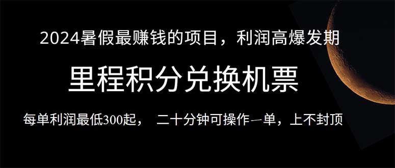 （10995期）2024暑假最暴利的项目，目前做的人很少，一单利润300+，二十多分钟可操…-3YVIP资源库