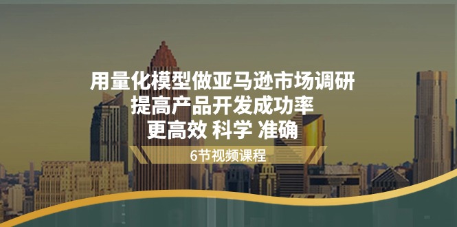 （11005期）用量化 模型做亚马逊 市场调研，提高产品开发成功率  更高效 科学 准确-3YVIP资源库
