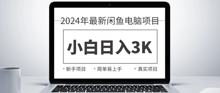 （10846期）2024最新闲鱼卖电脑项目，新手小白日入3K+，最真实的项目教学-3YVIP资源库