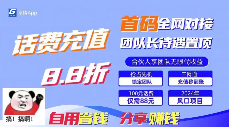 （11083期）88折冲话费，立马到账，刚需市场人人需要，自用省钱分享轻松日入千元，…-3YVIP资源库