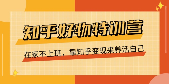 （11369期）知乎好物特训营，在家不上班，靠知乎变现来养活自己（16节）-3YVIP资源库