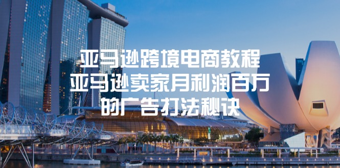 （11453期）亚马逊跨境电商教程：亚马逊卖家月利润百万的广告打法秘诀-3YVIP资源库