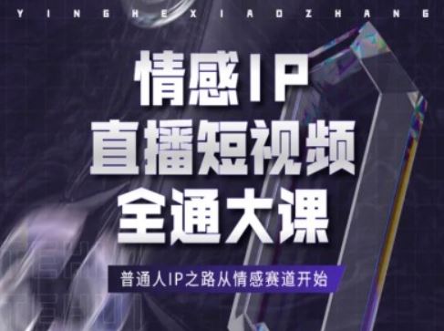 情感IP直播短视频全通大课，普通人IP之路从情感赛道开始-3YVIP资源库