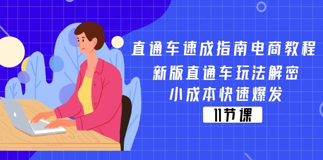 （11537期）直通车 速成指南电商教程：新版直通车玩法解密，小成本快速爆发（11节）-3YVIP资源库
