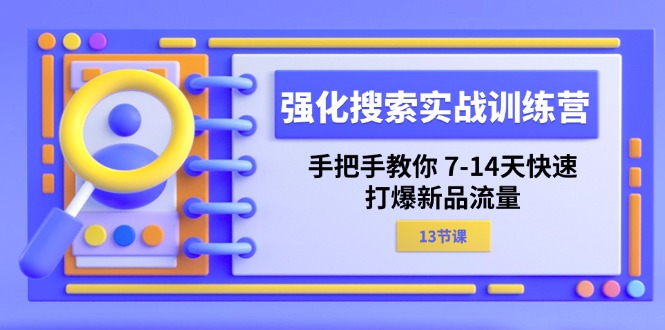 （11557期）强化 搜索实战训练营，手把手教你 7-14天快速-打爆新品流量（13节课）-3YVIP资源库