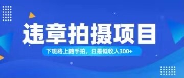 （11698期）随手拍也能赚钱？对的日入300+-3YVIP资源库