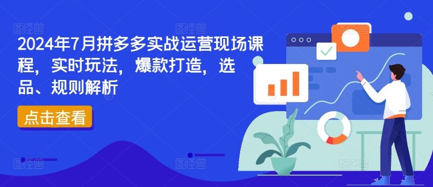 2024年7月拼多多实战运营现场课程，实时玩法，爆款打造，选品、规则解析-3YVIP资源库