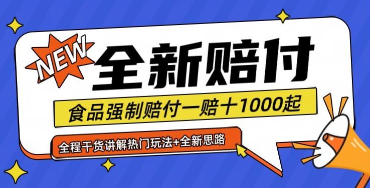 全新赔付思路糖果食品退一赔十一单1000起全程干货【仅揭秘】-3YVIP资源库