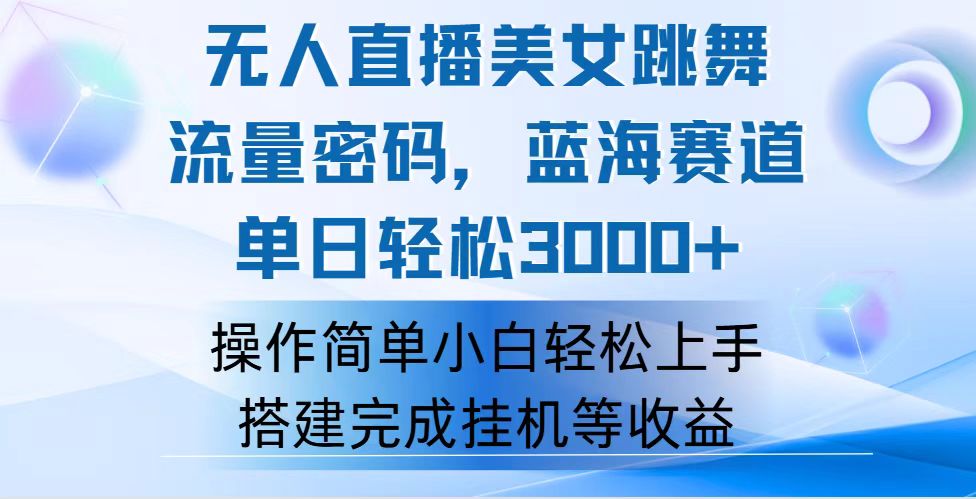 （12088期）快手无人直播美女跳舞，轻松日入3000+，流量密码，蓝海赛道，上手简单…-3YVIP资源库