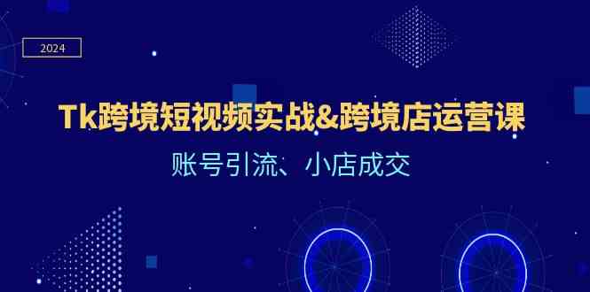 Tk跨境短视频实战&跨境店运营课：账号引流、小店成交-3YVIP资源库