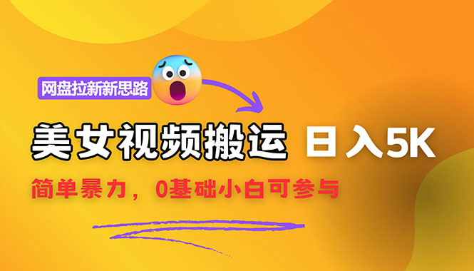 （12177期）【新思路】视频搬运+网盘拉新，靠搬运每日5000+简单暴力，0基础小白可参与-3YVIP资源库
