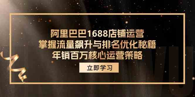 阿里巴巴1688店铺运营，掌握流量飙升与排名优化秘籍 年销百万核心运营策略-3YVIP资源库