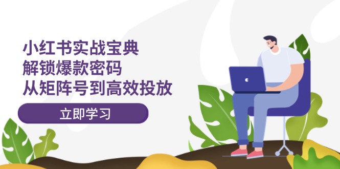 小红书实战宝典：解锁爆款密码，从矩阵号到高效投放-3YVIP资源库