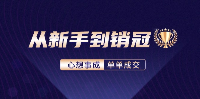 （12383期）从新手到销冠：精通客户心理学，揭秘销冠背后的成交秘籍-3YVIP资源库