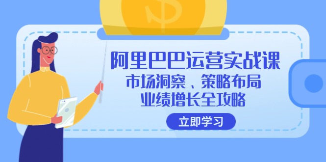 （12385期）阿里巴巴运营实战课：市场洞察、策略布局、业绩增长全攻略-3YVIP资源库