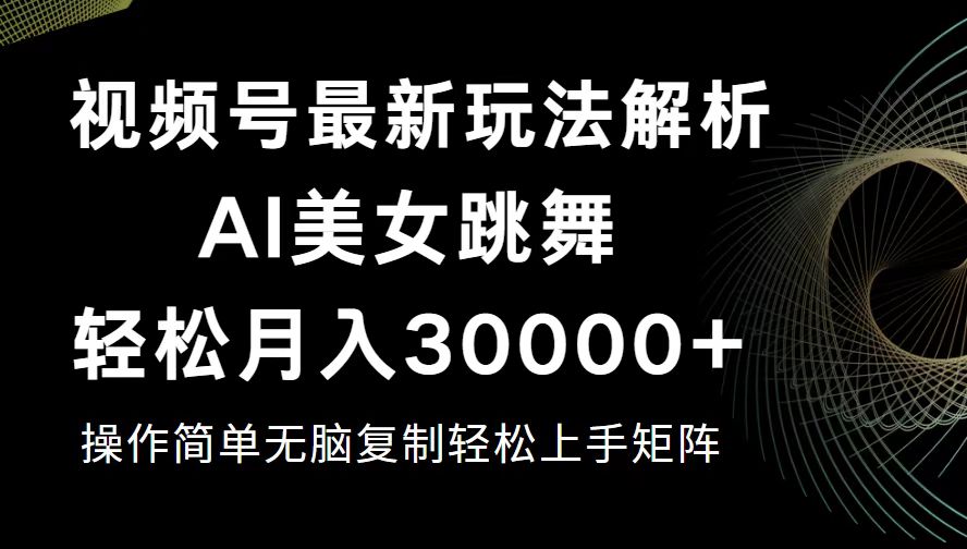 （12420期）视频号最新暴利玩法揭秘，轻松月入30000+-3YVIP资源库