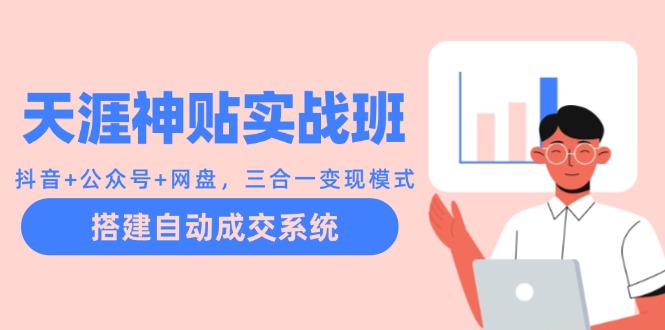 （12534期）天涯神贴实战班：抖音+公众号+网盘，三合一变现模式，搭建自动成交系统-3YVIP资源库