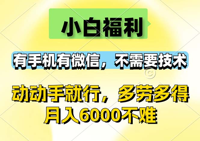 （12565期）小白福利，有手机有微信，0成本，不需要任何技术，动动手就行，随时随…-3YVIP资源库