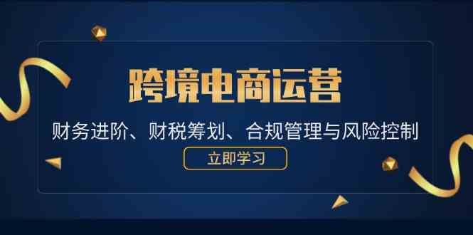 跨境电商运营：财务进阶、财税筹划、合规管理与风险控制-3YVIP资源库