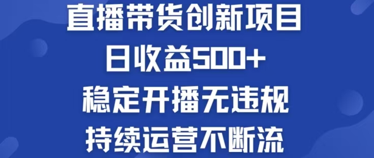 （12687期）淘宝无人直播带货创新项目，日收益500，轻松实现被动收入-3YVIP资源库