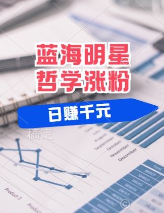 蓝海赛道明星哲学：小白逆袭日入几张，平台分成秘籍，轻松涨粉【揭秘】-3YVIP资源库