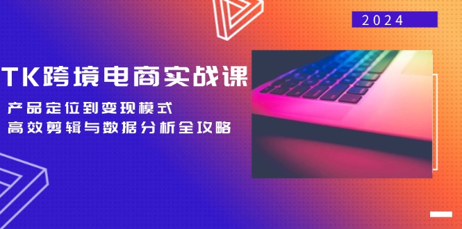 （12783期）TK跨境电商实战课：产品定位到变现模式，高效剪辑与数据分析全攻略-3YVIP资源库